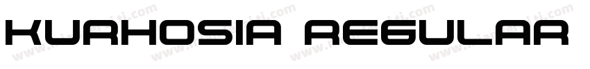 Kurhosia Regular font字体转换